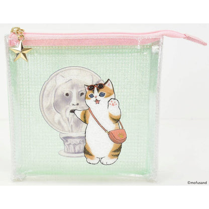 mofusand mofumofu旅行 闪亮方形三口袋收纳包
