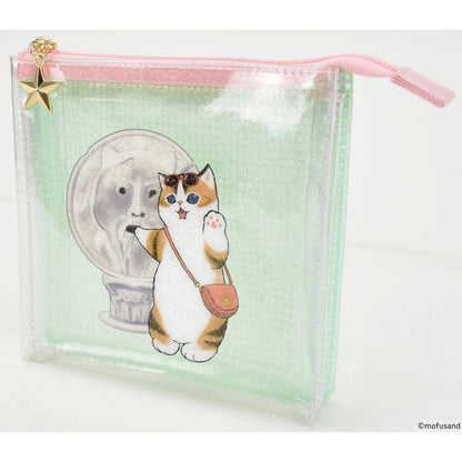 mofusand mofumofu旅行 闪亮方形三口袋收纳包