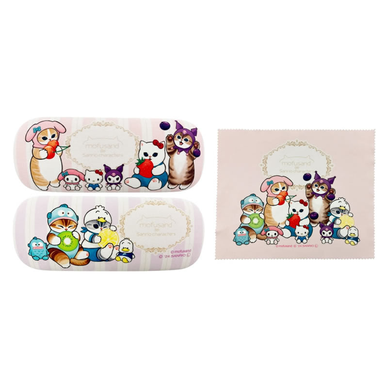 mofusand×サンリオキャラクターズ メガネケース(ピンク)