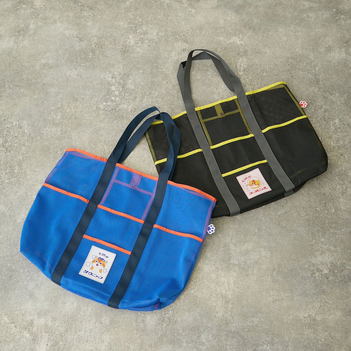 mofusand メッシュバッグ サウニャン ブルー | mofusandもふもふマーケット