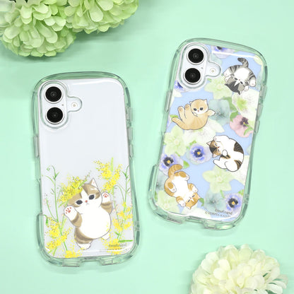 mofusand×日比谷花壇 iPhone対応クリスタルクリアケース(春)