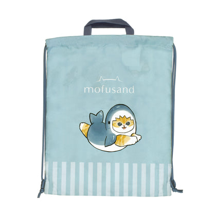 mofusand お散歩ナップサック サメにゃん(ブルー)