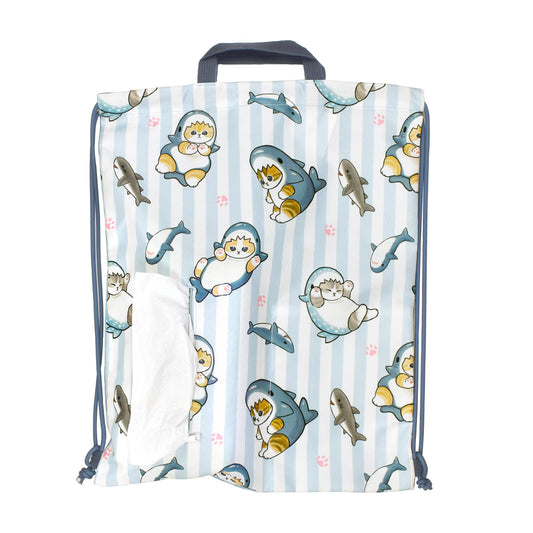 mofusand Knapsack for Walks (Shark Meow, Blue)