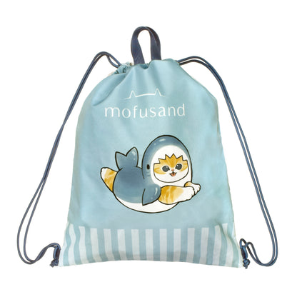 mofusand お散歩ナップサック サメにゃん(ブルー)