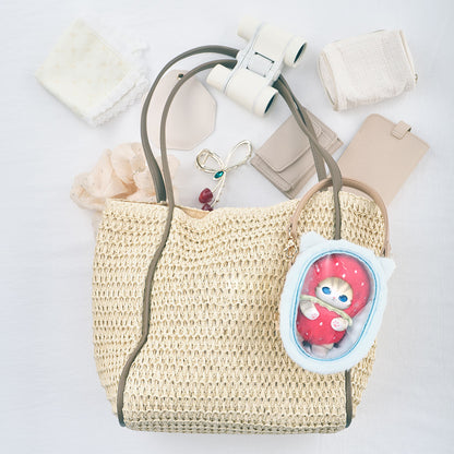 Kiramekko Mini cat house pouch (light blue)