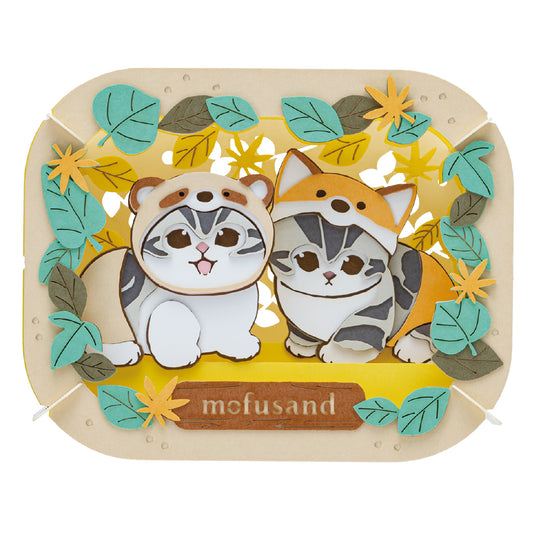 mofusand ペーパーシアター(PT-405 たぬきにゃんときつねにゃん)