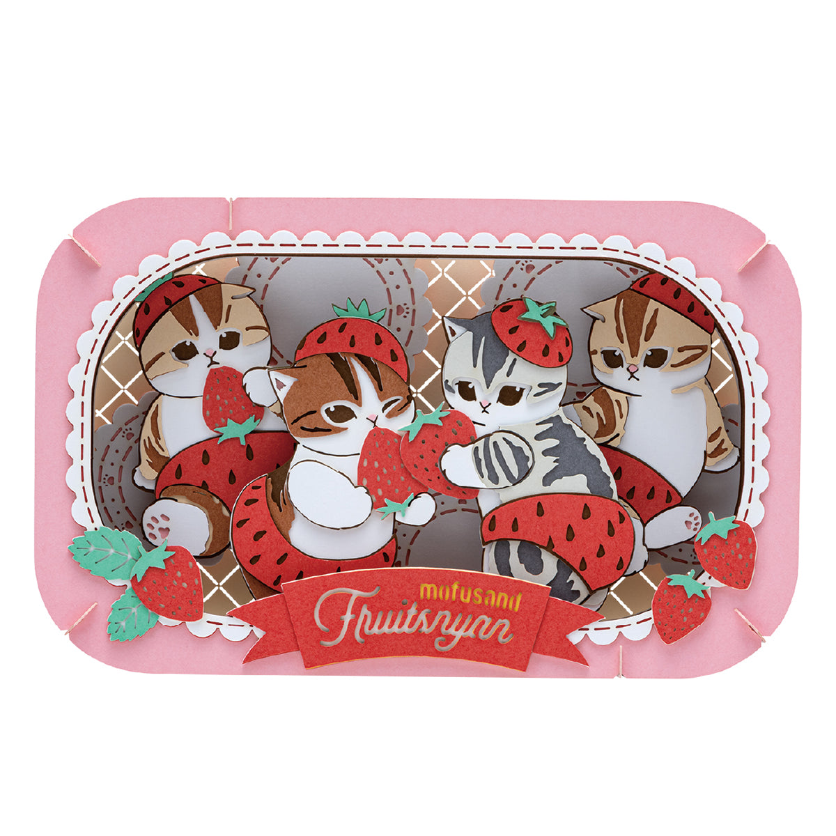 mofusand Paper Theater (PT-L115 Strawberry Nyan)