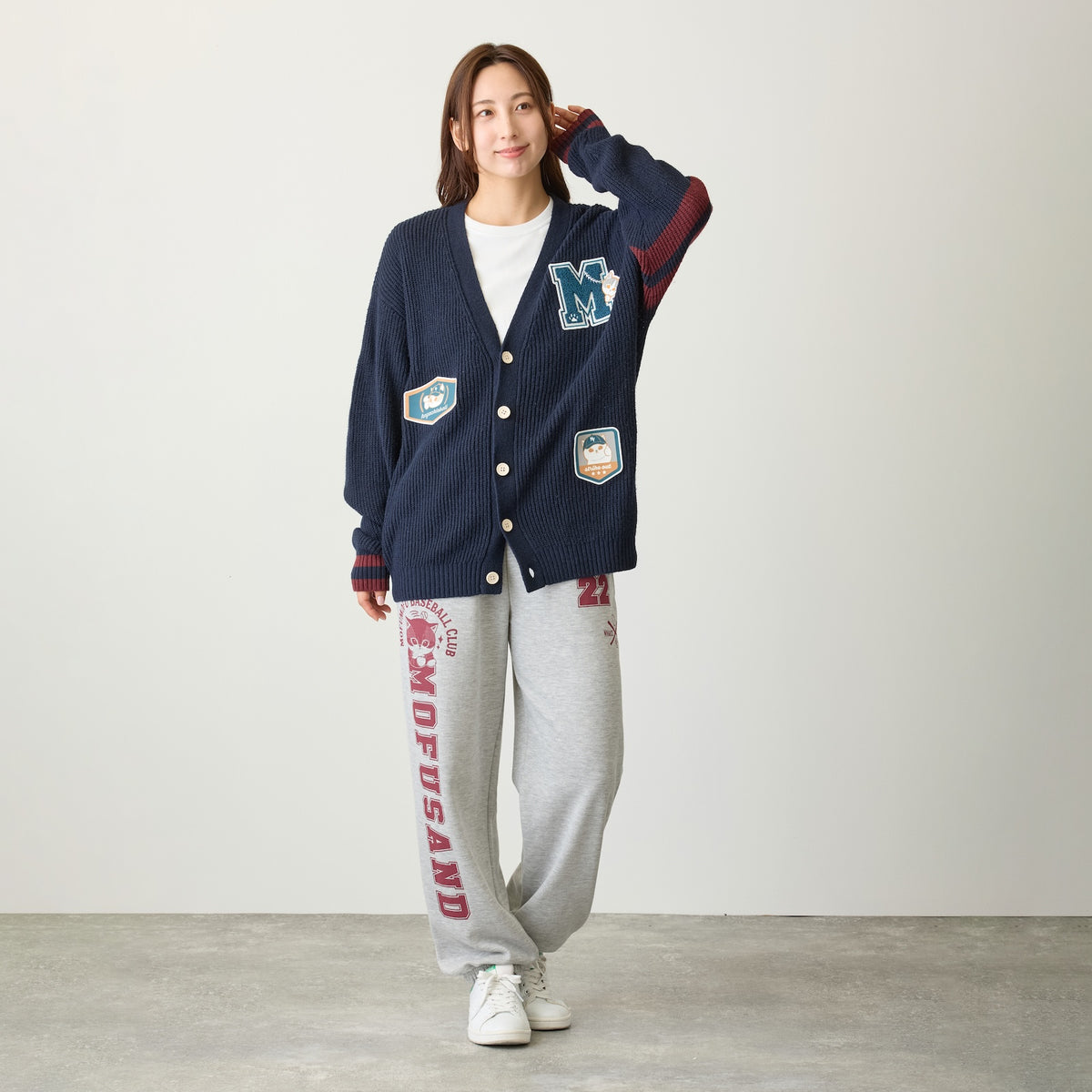 mofusand スウェットパンツ nyaice hit! モクグレー