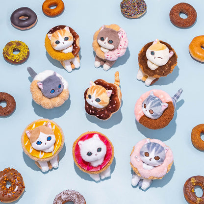 mofusand COFFEE AND DONUTS Mascot Keychain (Orange Cream)