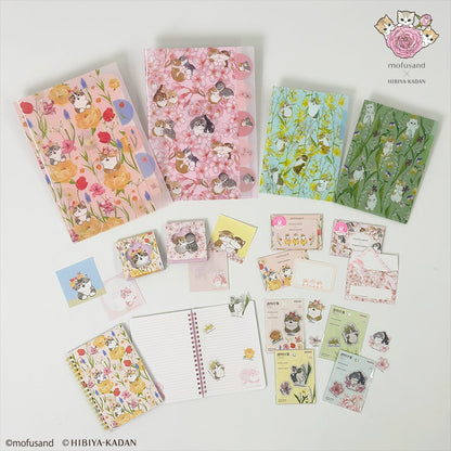 mofusand×日比谷花壇 透明便條（藍色）