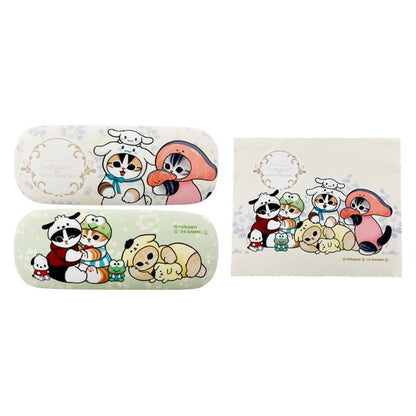 mofusand× Sanrio Characters Glasses Case (Yellow)