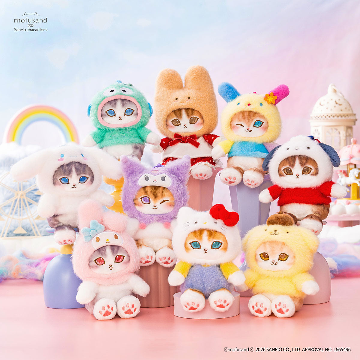 mofusand×サンリオキャラクターズ ぽてふわマスコット(ポチャッコ
