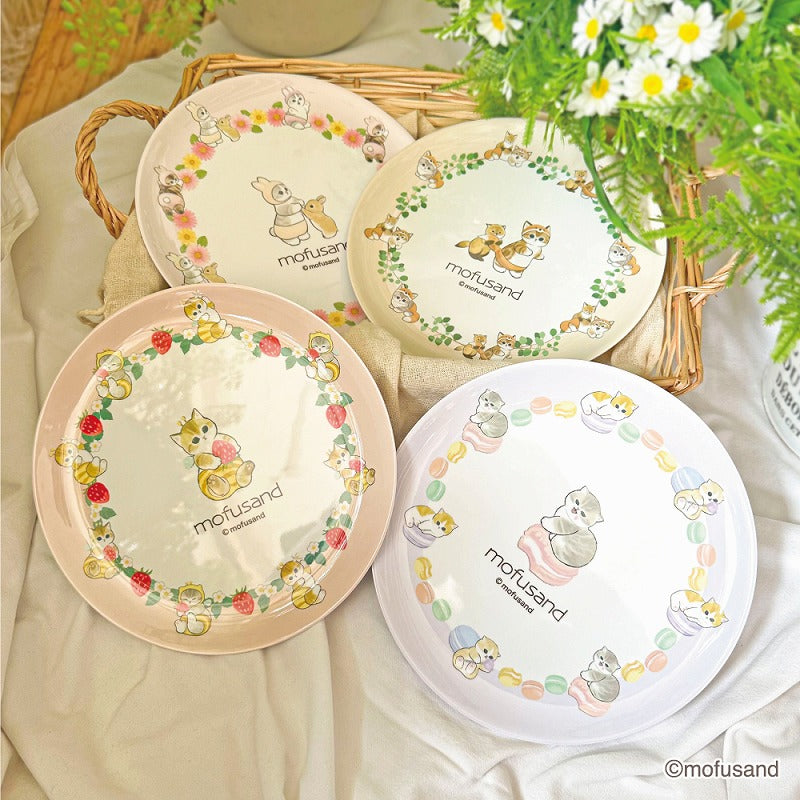新品もふもふマーケット完売品モフサンド猫mofsand小皿プレート3枚セット抗菌 mofusand メラミンプレート(うさぎ) | mofusandもふもふマーケット