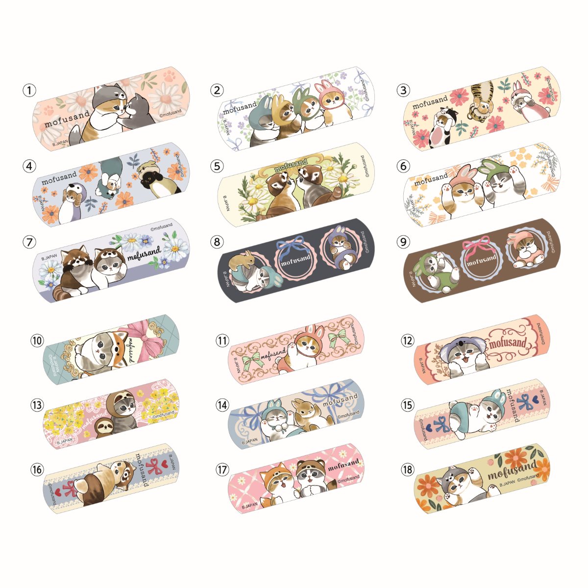 mofusand Adhesive Bandages