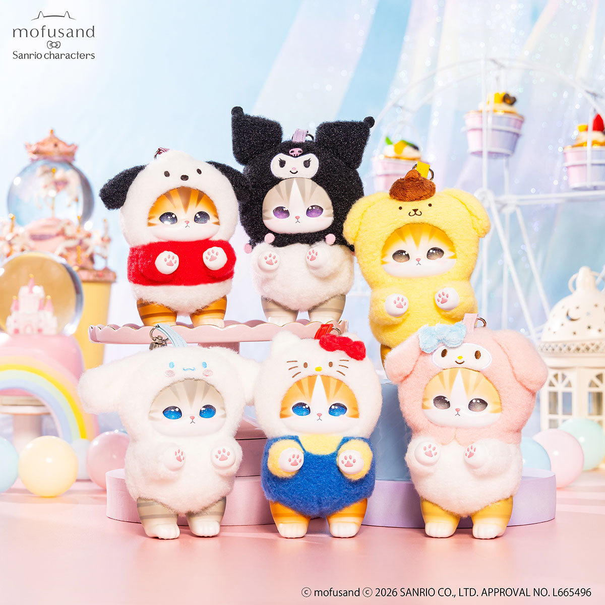 モフサンド　mofusand　きらめっこ　　パンダにゃん　ウサにゃん mofusand×サンリオキャラクターズ Kiramekko（きらめっこ） | mofusand