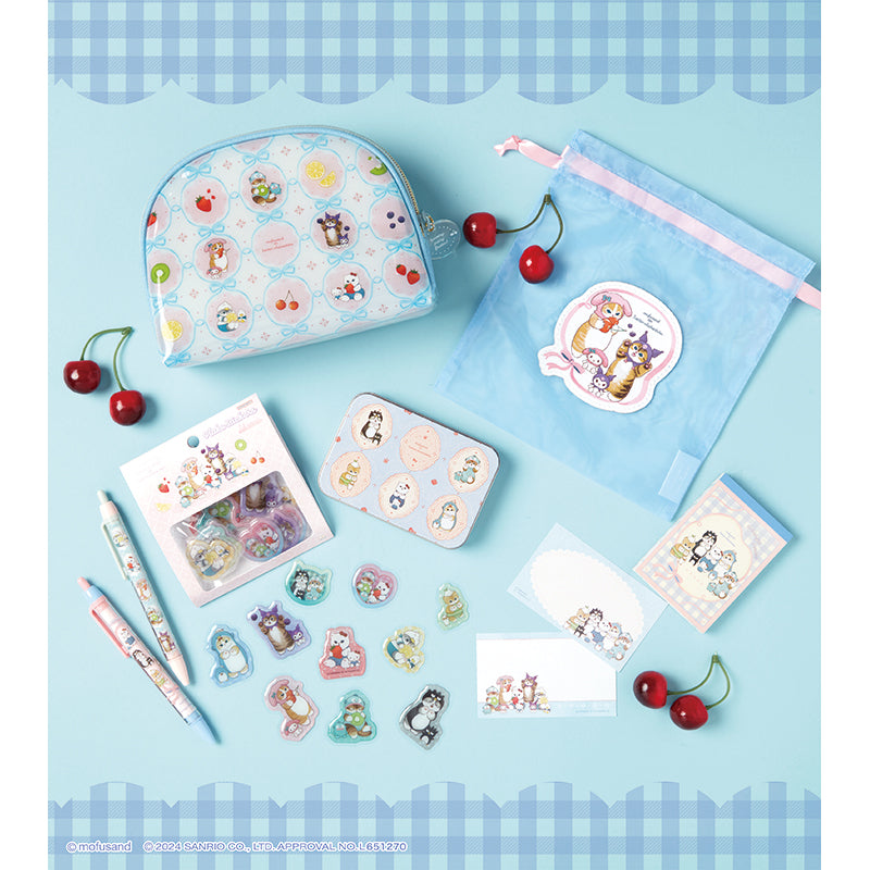 mofusand× Sanrio 문자 명확한 파일 A5 3P (리본)