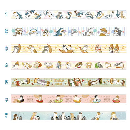 mofusand Masking tape collection 1BOX 7 pieces