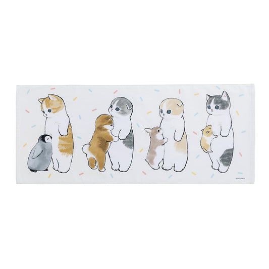 mofusand フェイスタオル ソフトイエロー