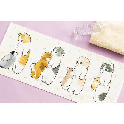 mofusand Face towel soft yellow