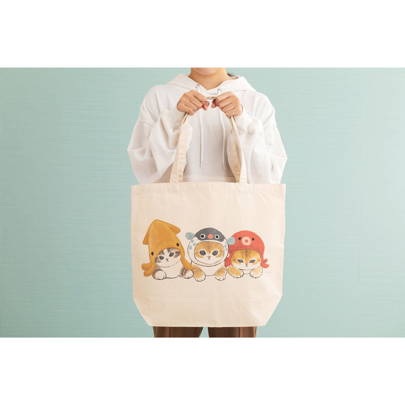 mofusand 大手提袋（海洋生物猫）