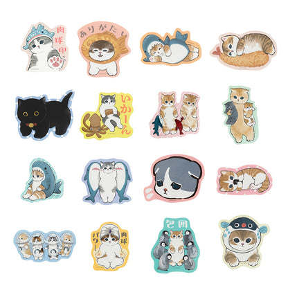 mofusand スマホに貼れるサイズのステッカーコレクション(全16種)