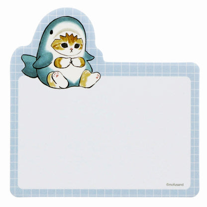 mofusand Die -cut sticky note (shark)