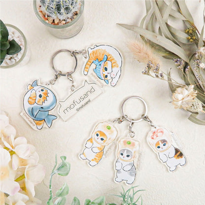 mofusand 3 acrylic key chains