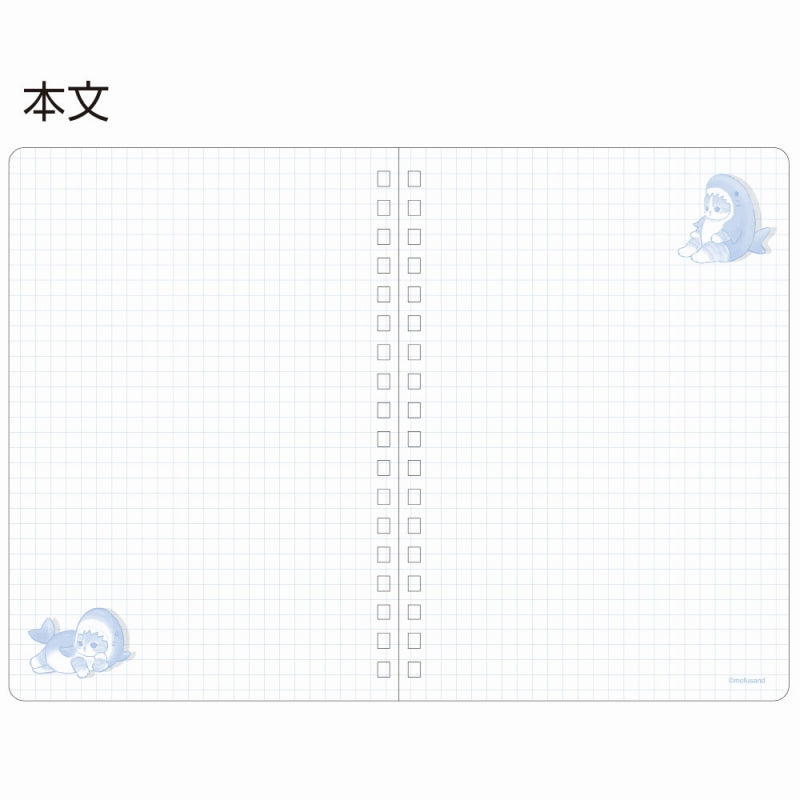 mofusand W Ring Notebook B6（鲨鱼）