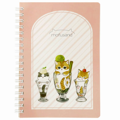 mofusand WリングノートB6(スイーツ)