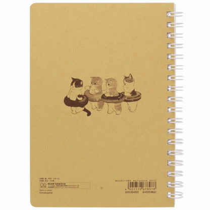 mofusand WリングノートB6(スイーツ)