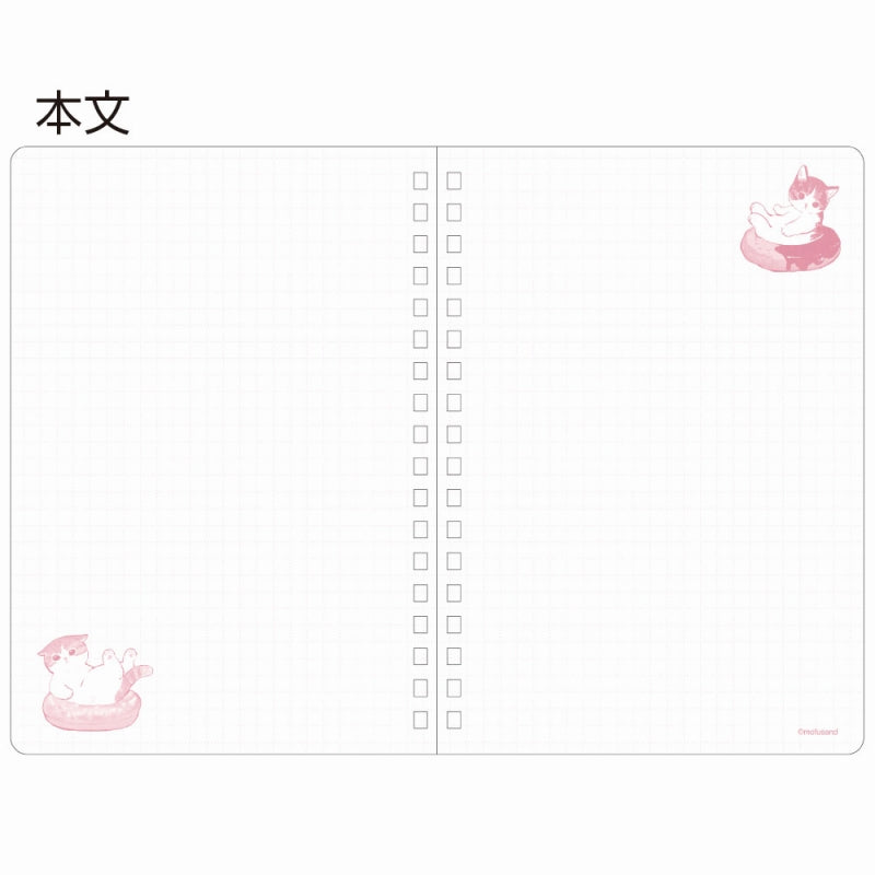 mofusand WリングノートB6(スイーツ)