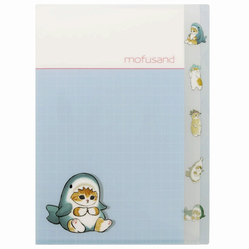 mofusand Die -cut clear file 5P (shark)