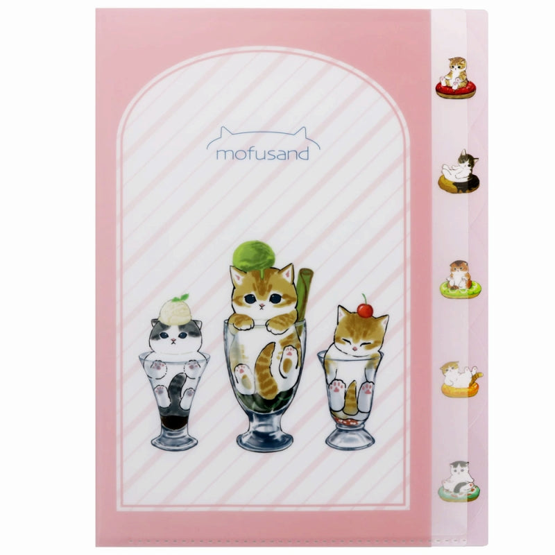 mofusand Die -cut clear file 5P (sweets)