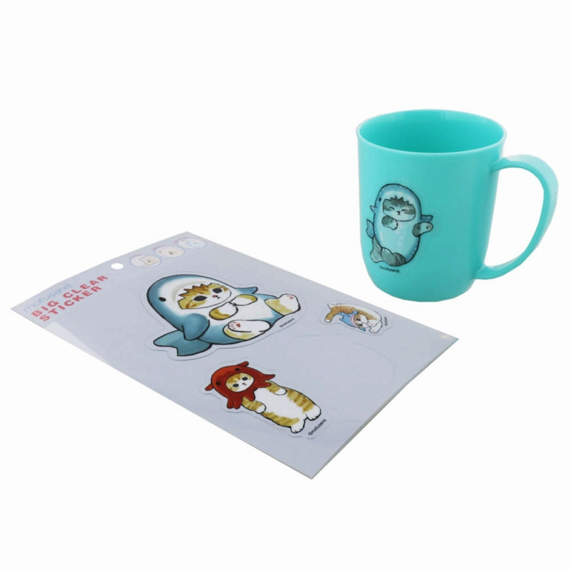 mofusand Big Clear Sticker (Shark)