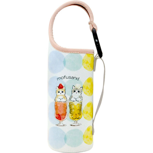 mofusand Soft bottle case with shoulder (cat parfait)