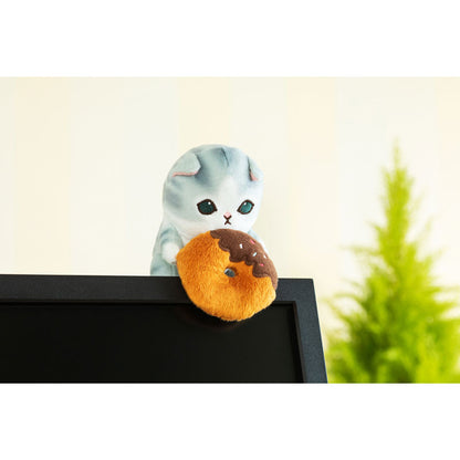 mofusand 데스크탑 인형 (도넛 들고 있는 냥이)