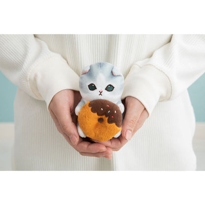 mofusand 데스크탑 인형 (도넛 들고 있는 냥이)