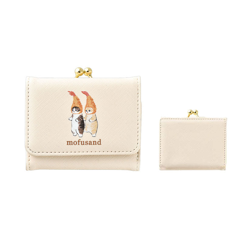mofusand Trinic fold wallet (shrimp Nyan)