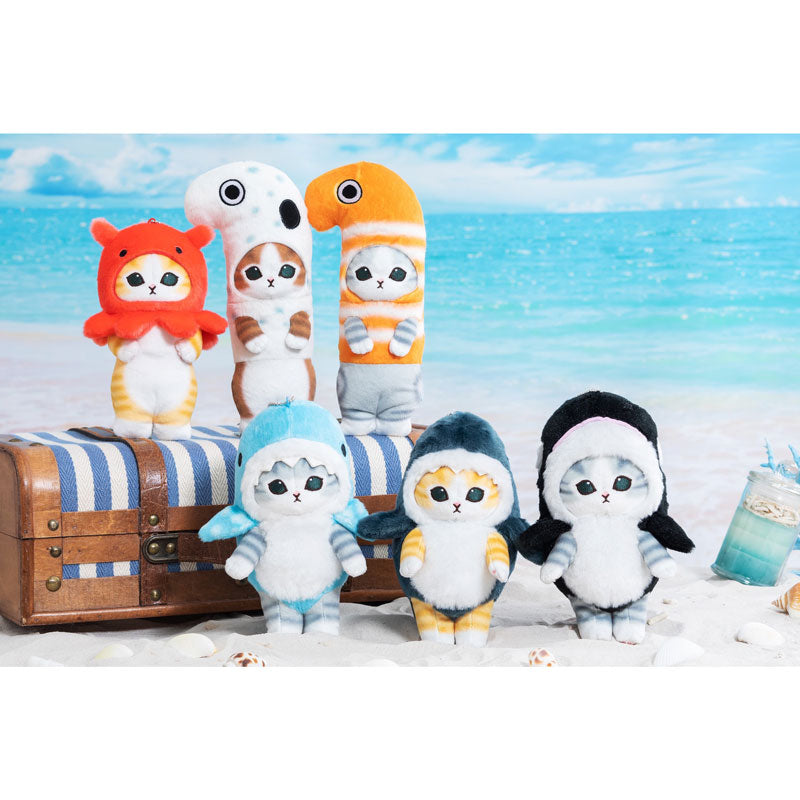 mofusand Marine Life Cat Mascot Keychain (Shark Meow Standing)