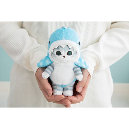 mofusand Marine Life Cat Mascot Keychain (Whale Shark Meow)