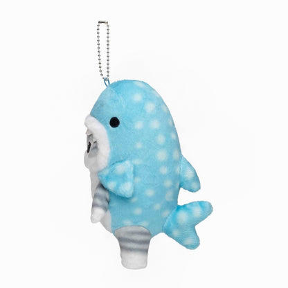 mofusand Marine Life Cat Mascot Keychain (Whale Shark Meow)