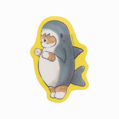 mofusand Marine Life Cat Trading clear sticker collection (16 types in total)