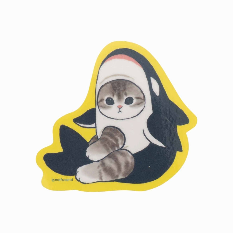 mofusand Marine Life Cat Trading clear sticker collection (16 types in total)