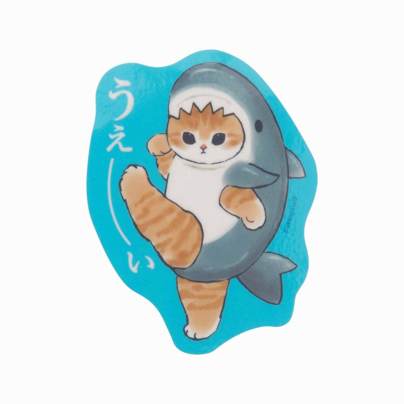 mofusand Marine Life Cat Trading clear sticker collection (16 types in total)