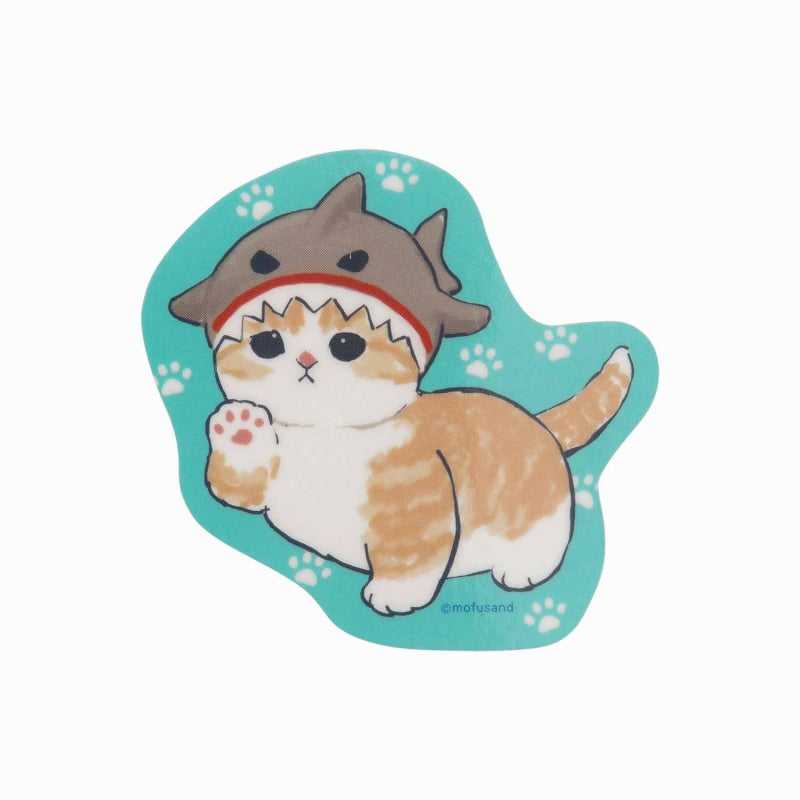 mofusand Marine Life Cat Trading clear sticker collection (16 types in total)