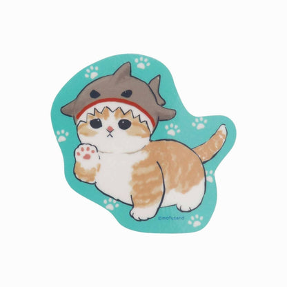 mofusand Marine Life Cat Trading clear sticker collection (16 types in total)