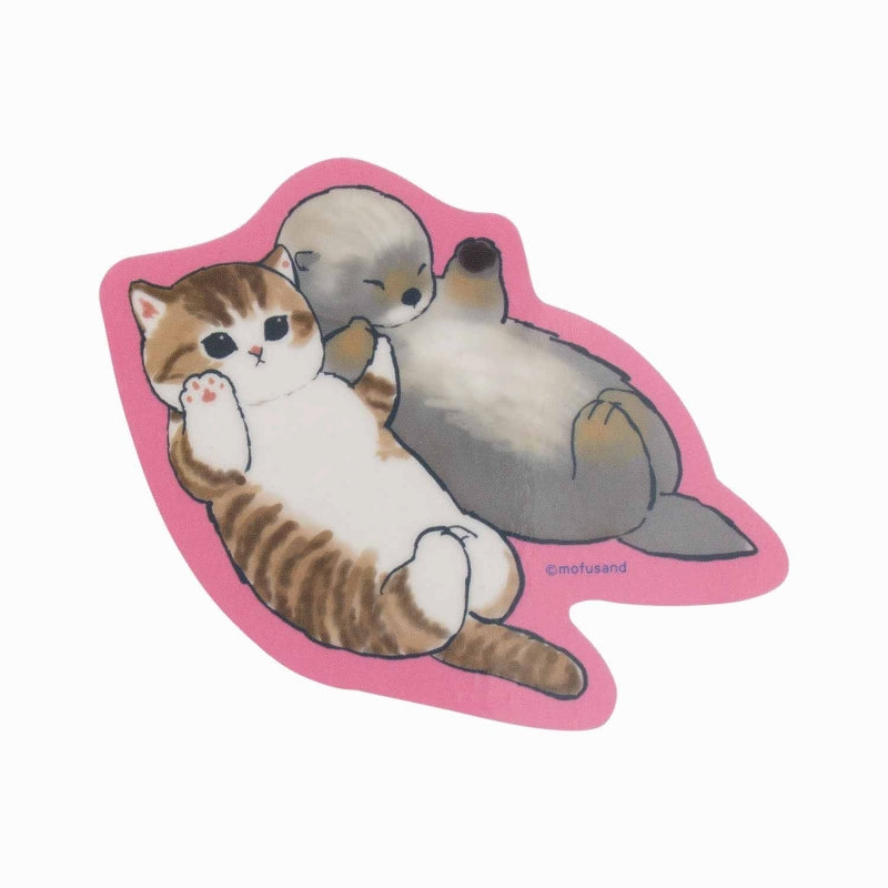 mofusand Marine Life Cat Trading clear sticker collection (16 types in total)