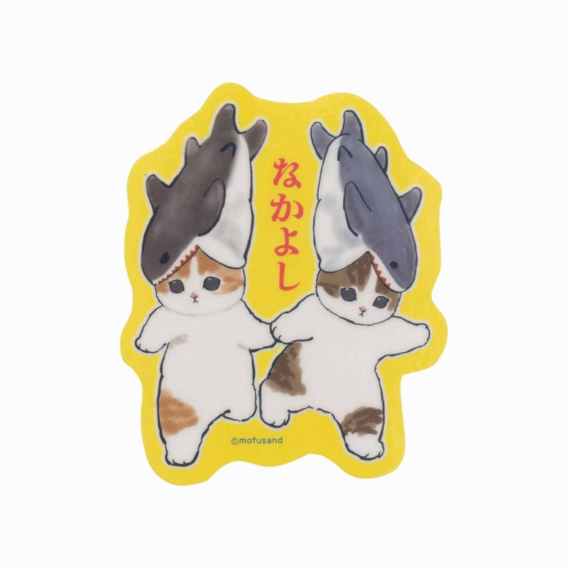 mofusand Marine Life Cat Trading clear sticker collection (16 types in total)