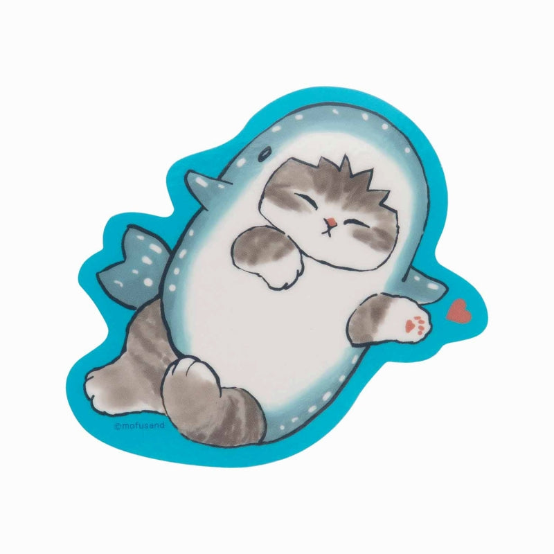 mofusand Marine Life Cat Trading clear sticker collection (16 types in total)