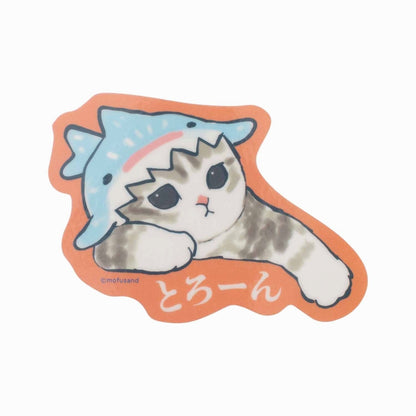 mofusand Marine Life Cat Trading clear sticker collection (16 types in total)